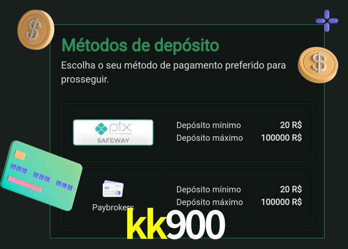 O cassino kk900 oferece uma grande variedade de métodos de pagamento